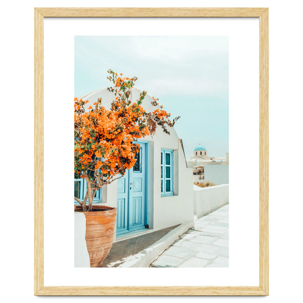 Greece Airbnb, Greece Photography Travel Digital Art, Scenic Landscape Architecture, White Building