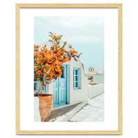 Greece Airbnb, Greece Photography Travel Digital Art, Scenic Landscape Architecture, White Building