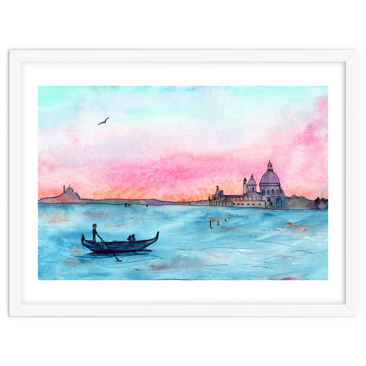 Sunset in Venice || watercolor