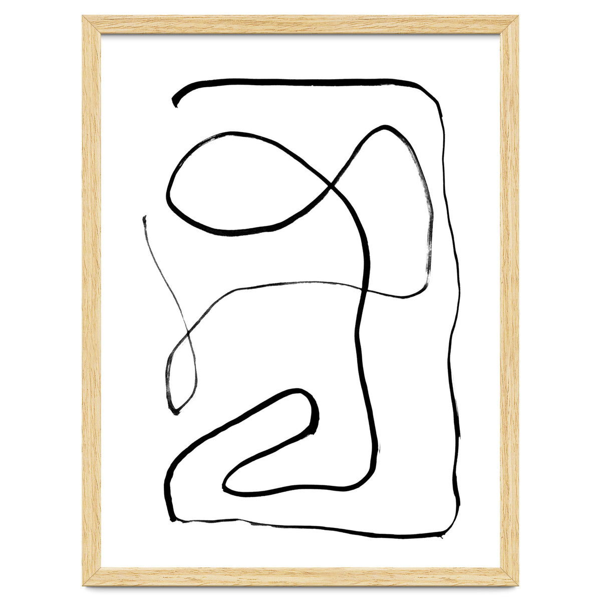 Mid-Century Line Art Print #2