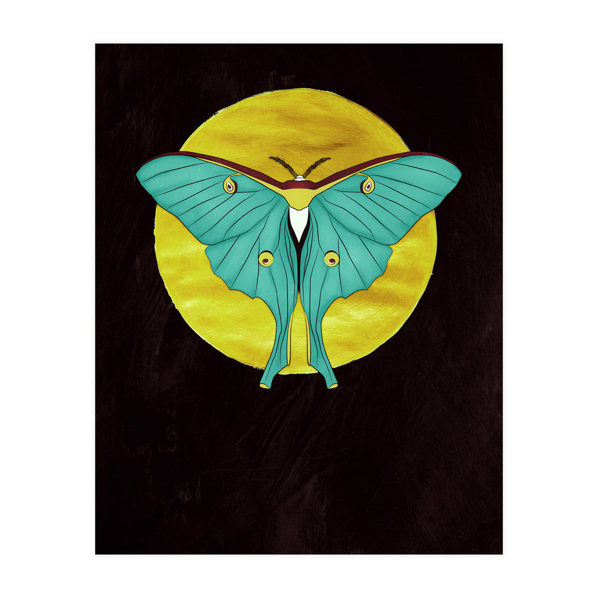 Luna Moth Moon (Print Only)