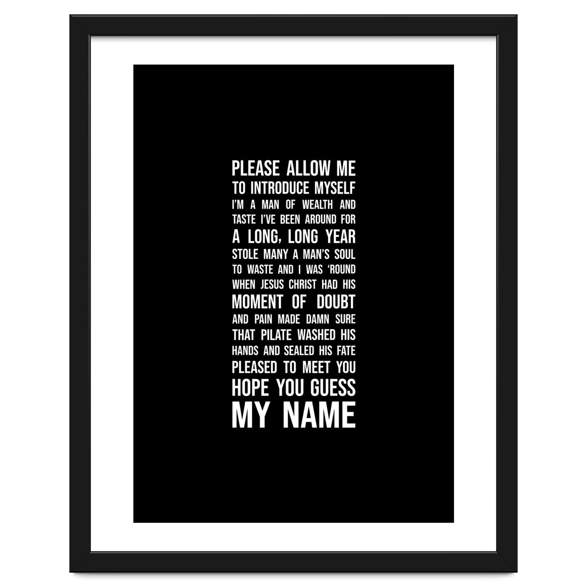 Sympathy For The Devil