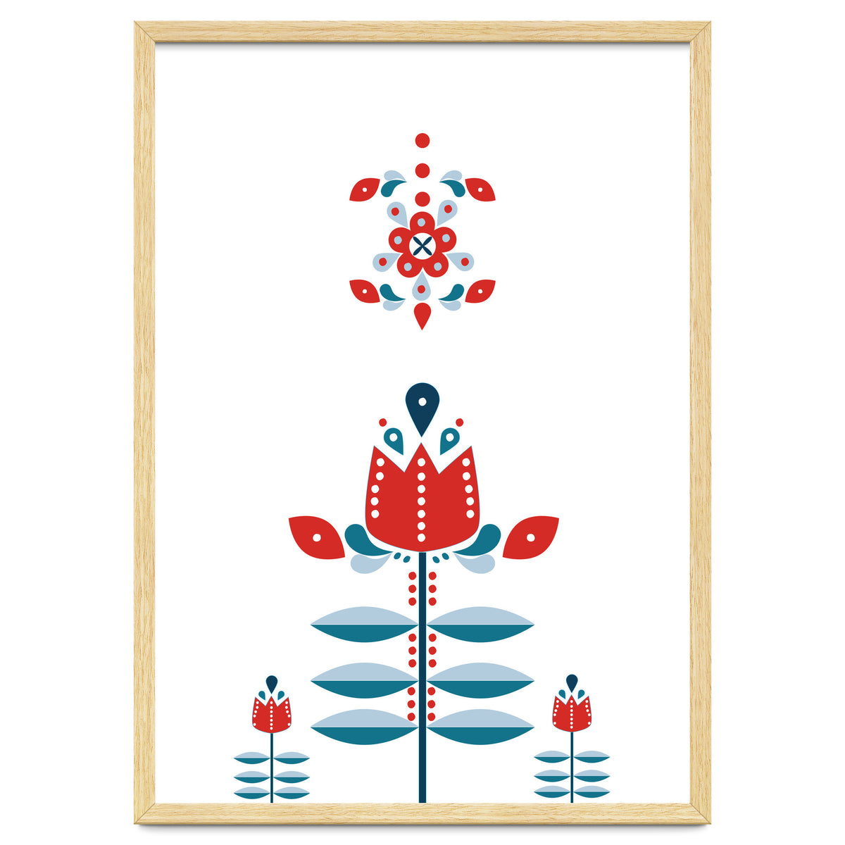 Scandinavian Folk Flowers