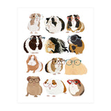 Guinea Pigs in Glasses (Print Only) thumbnail