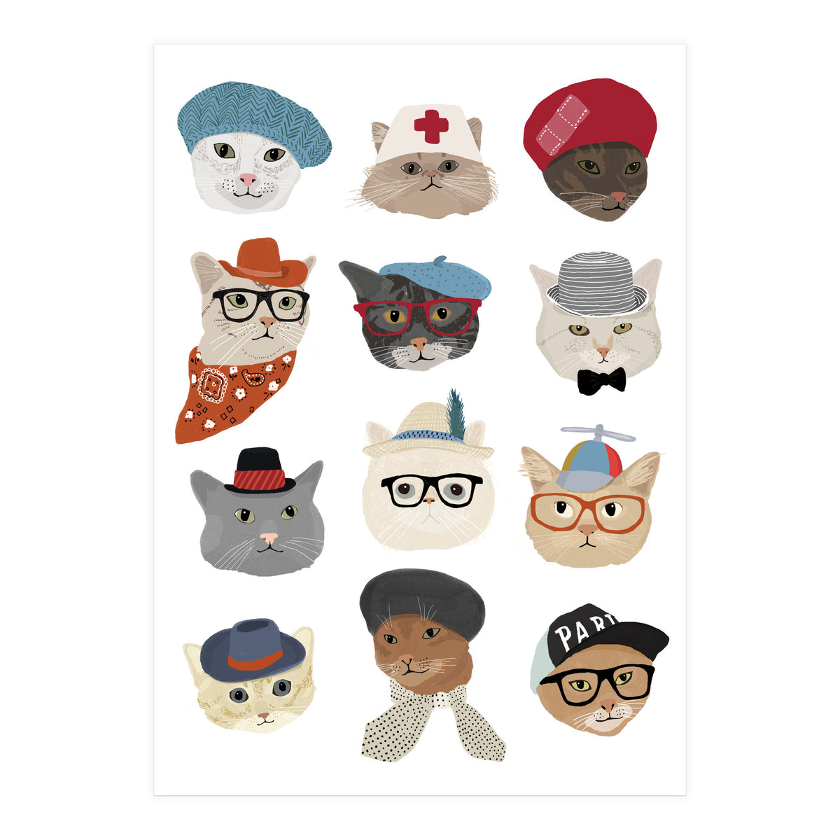 Cats in Hats (Print Only)