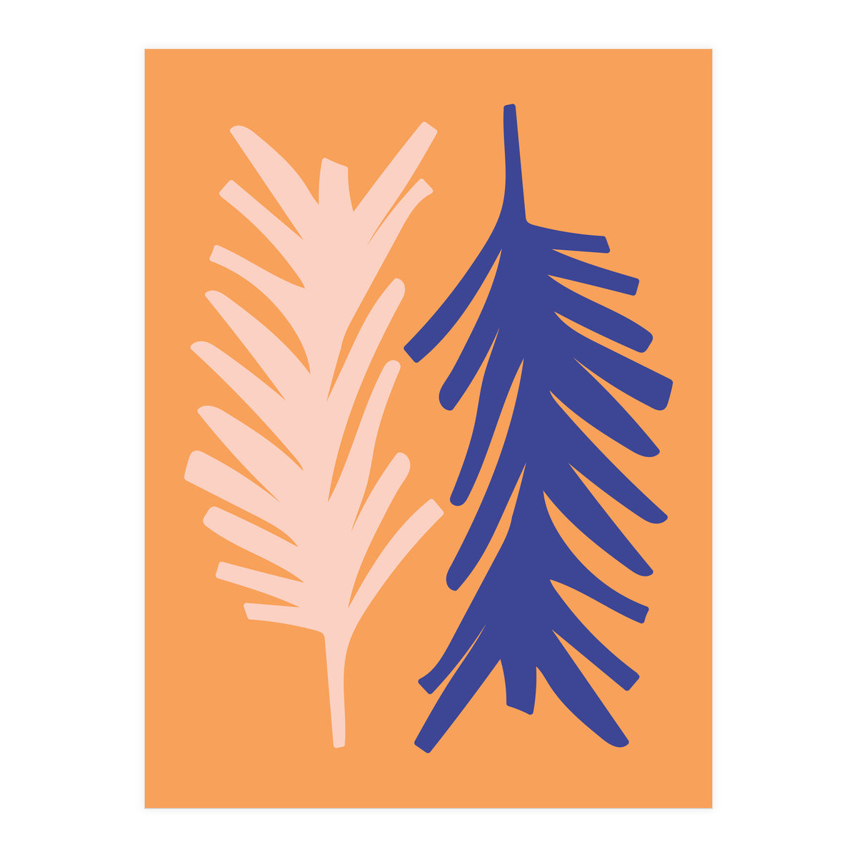 Abstract Leaves Art (Print Only)