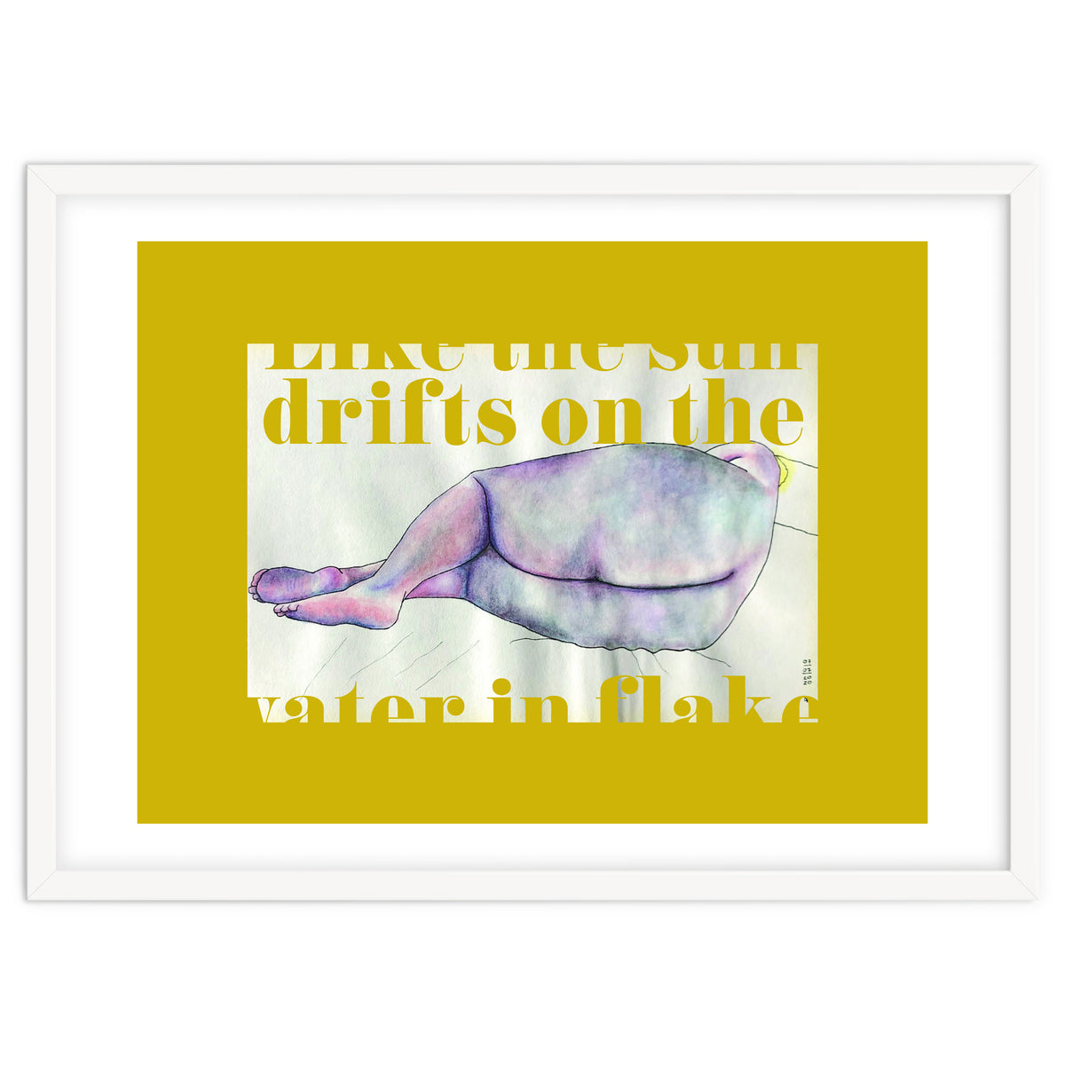 Like The Sun Drifts On The Water In Flakes