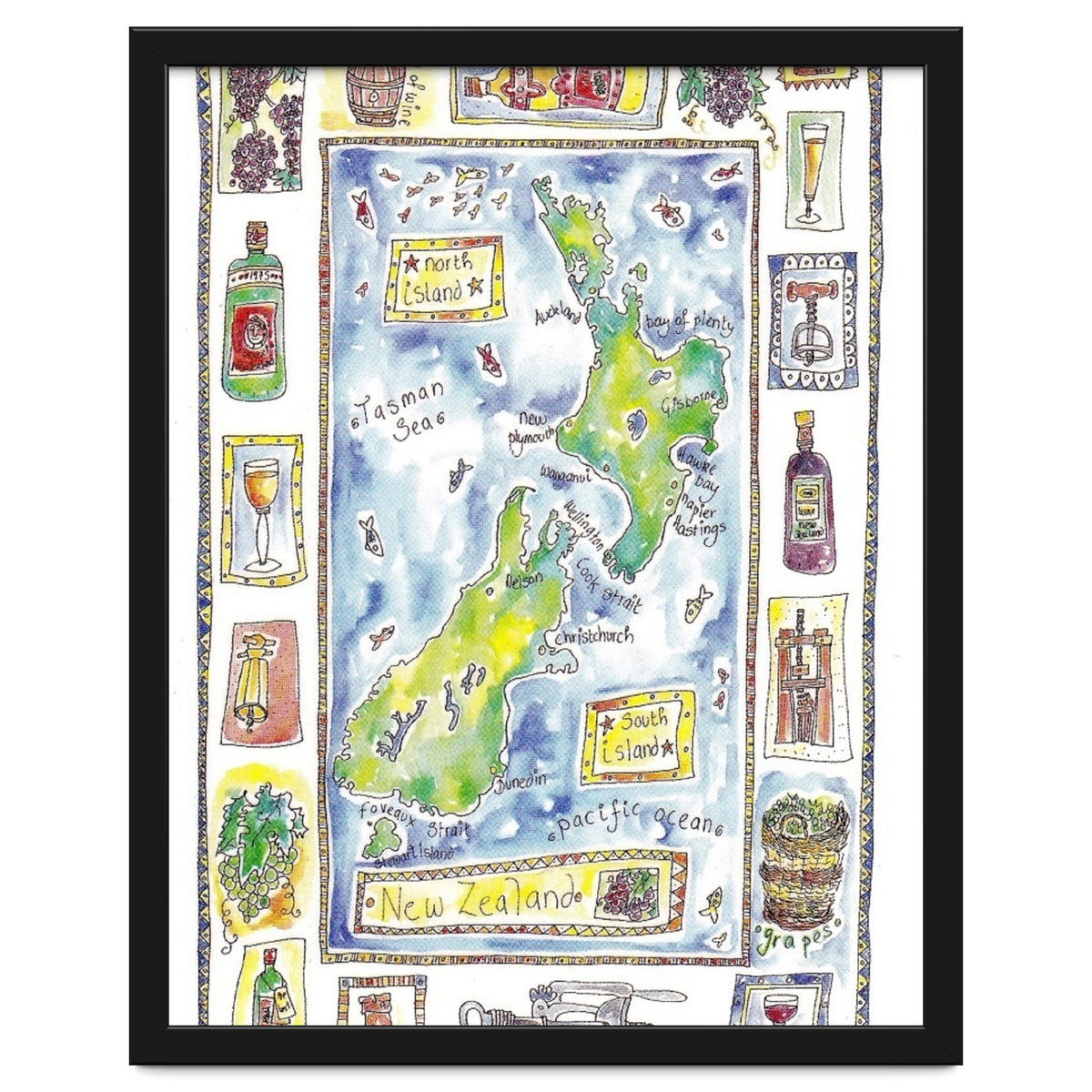 A wine map of New Zealand
