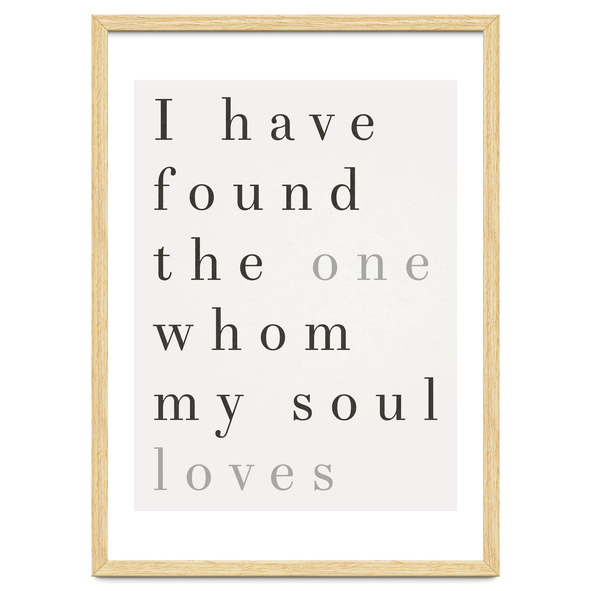 The One My Soul Loves, White