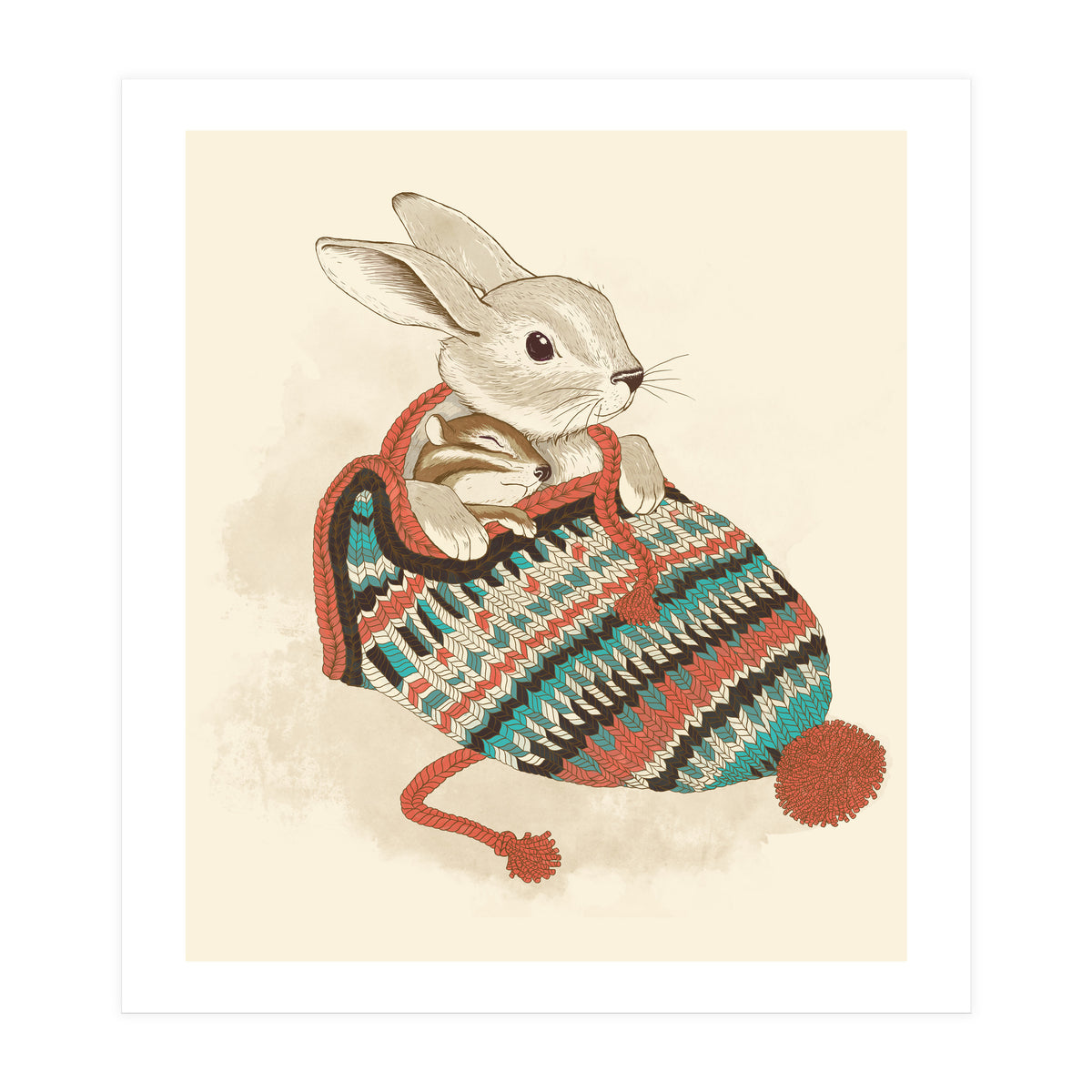 Cozy Chipmunk (Print Only)