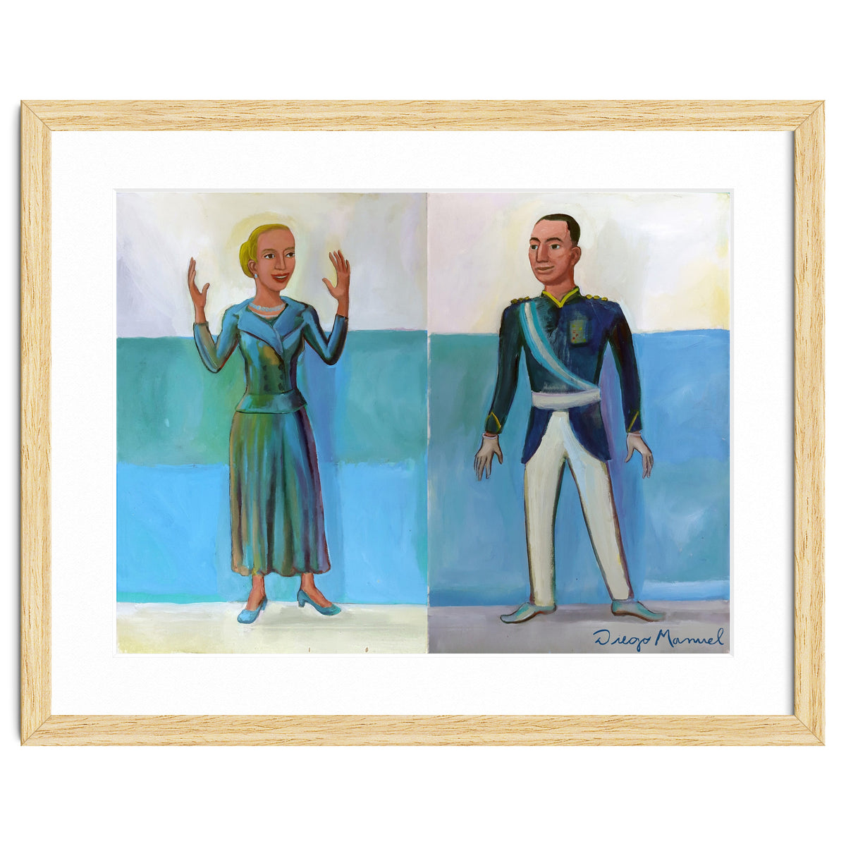 Diptico Evita Y Peron