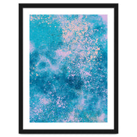 Abstract Watercolor Pink Blue