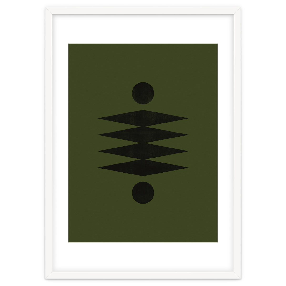 Mid-Century Modern No.19 - Woodblock Print