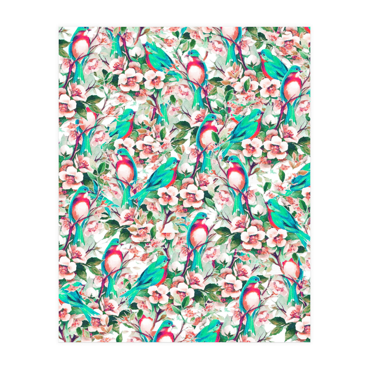 Birds & Flowers (Print Only)