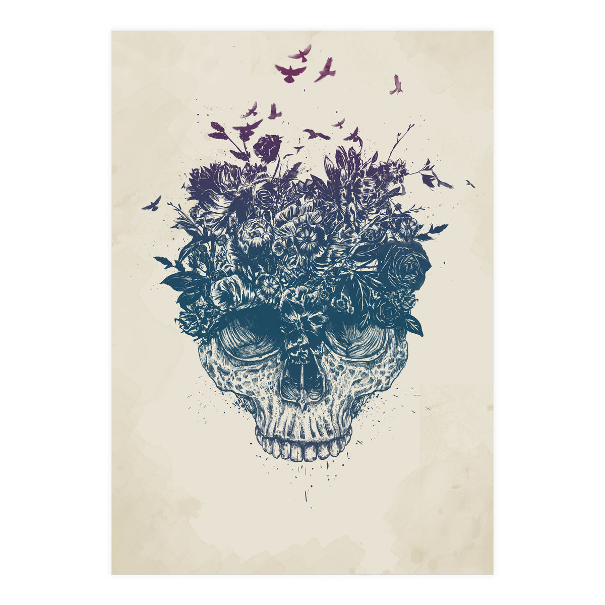 Skull Flowers (Print Only)