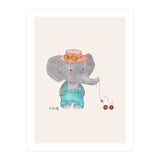 Baby Elephant And Duck (Print Only) thumbnail