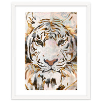 Grungy Tiger Gold and White