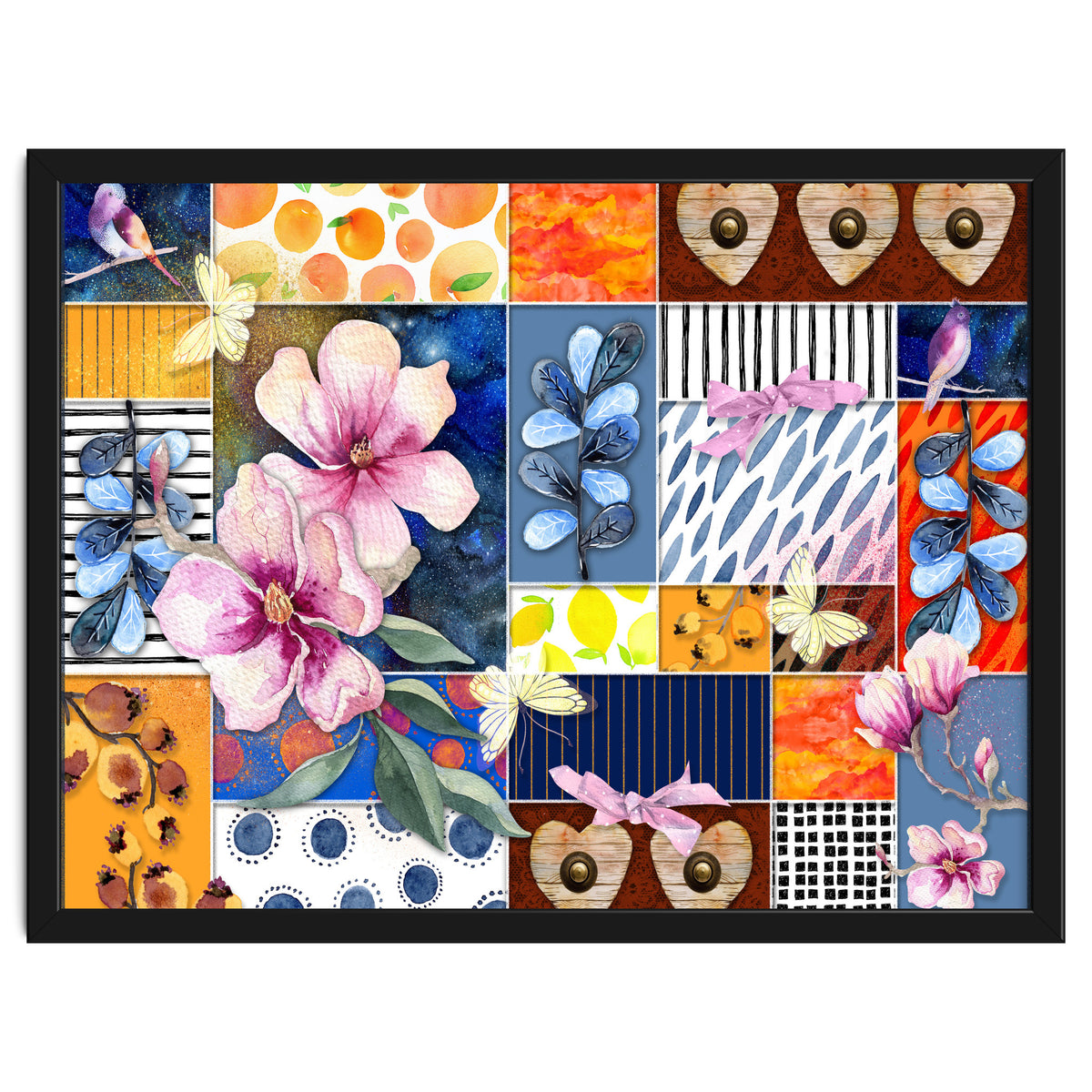 Romantic Floral Collage