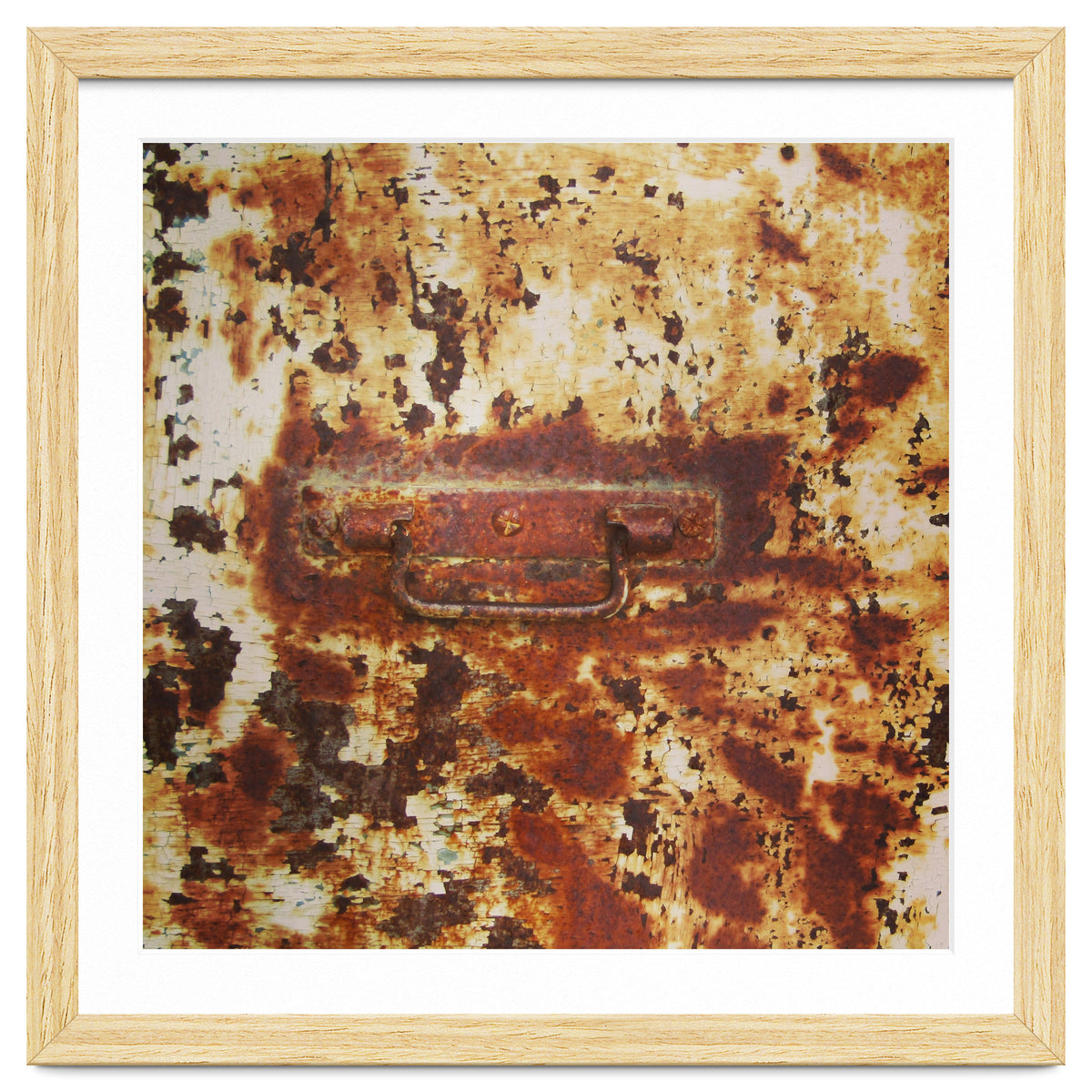 Rusty metal door