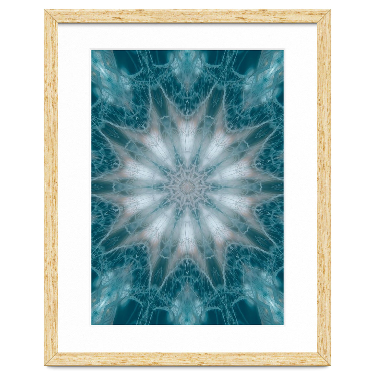 Mandala - Green, White, Rose