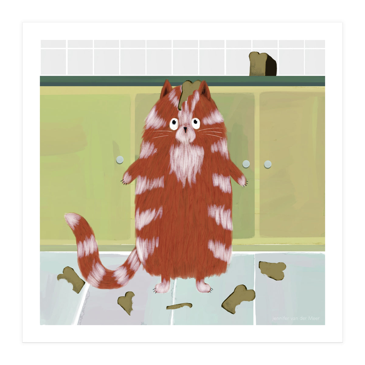 Cat 20: Me? No, I don't like bread! (Print Only)