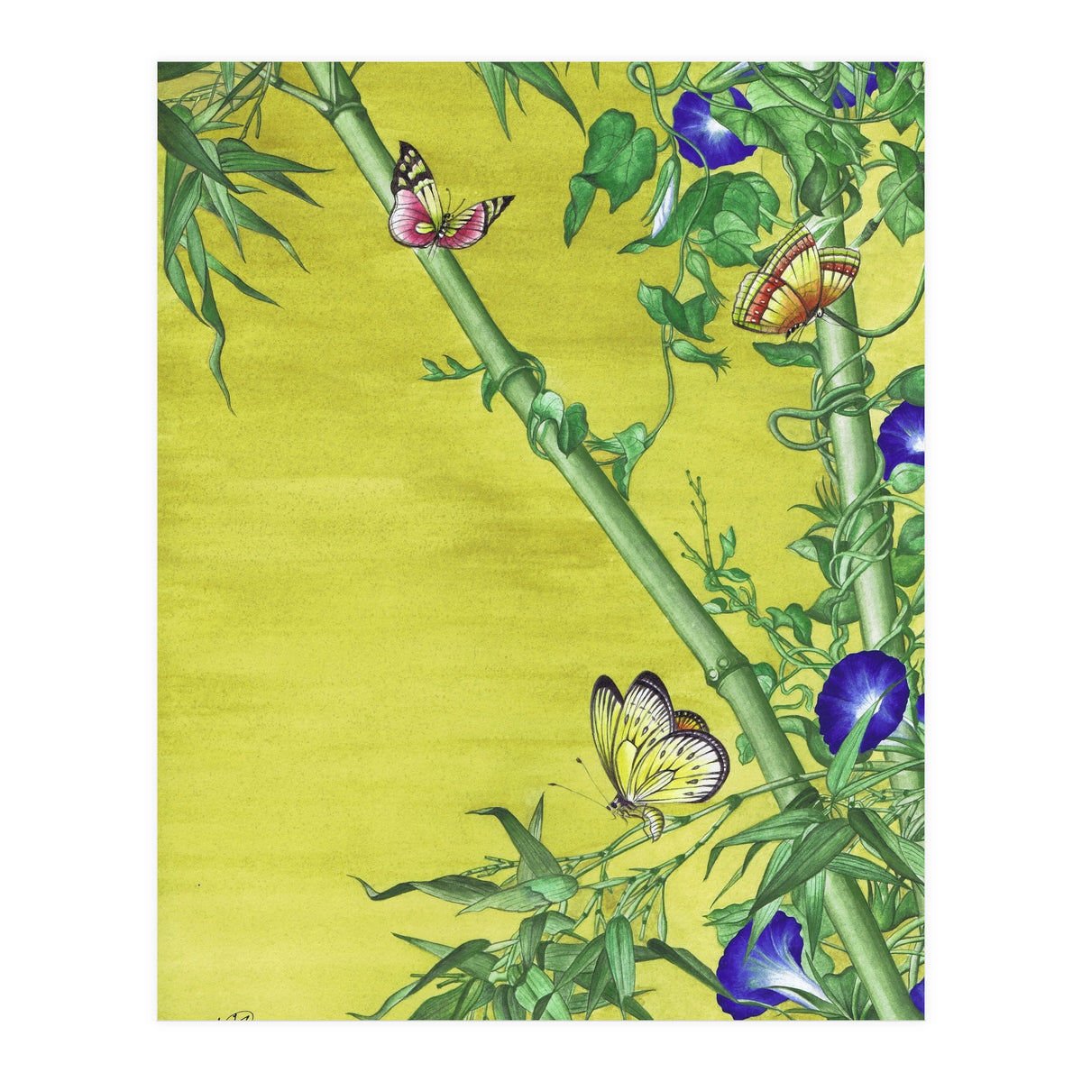 Butterflies & Bamboo (Print Only)