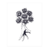 Hand With Lotuses (Print Only) thumbnail