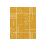 My Favorite Geometric Patterns No.22 - Mustard Yellow (Print Only) thumbnail