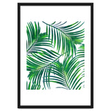 Palm Paradise, Tropical Leaves, Beachy Watercolor Painting, Minimal Nature Botanical Illustration thumbnail