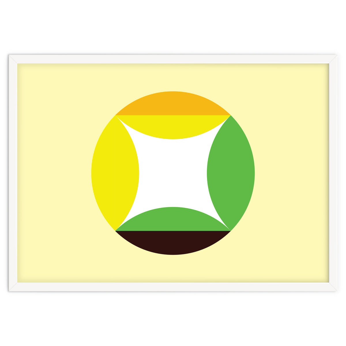 Geometric Shapes No. 21 - yellow, green & orange