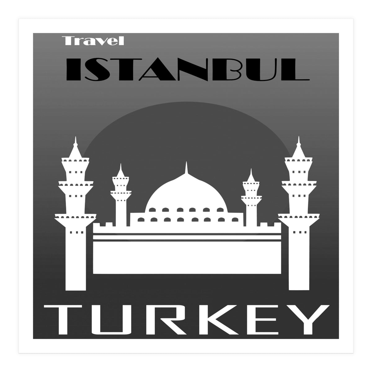 Istanbul Travel Poster  (Print Only)