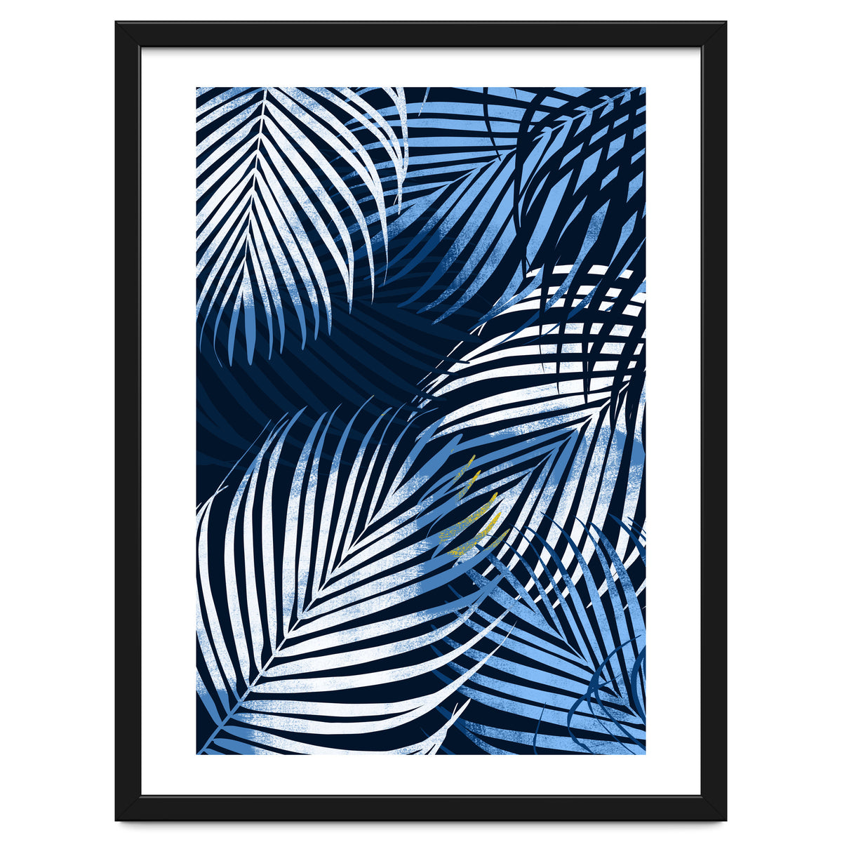 Palm Leaves Blue
