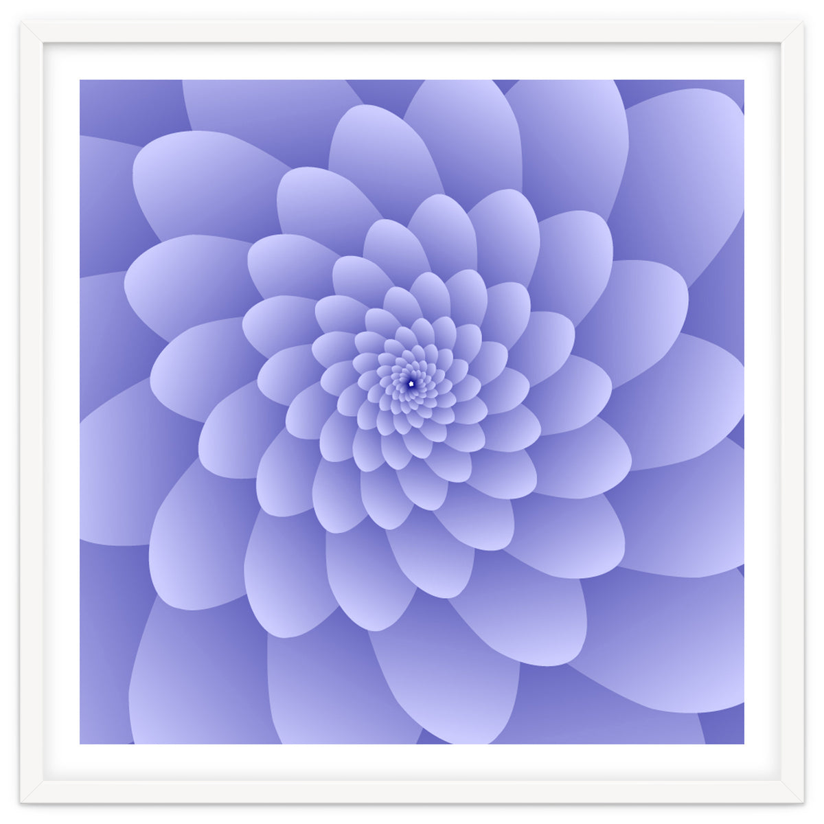 3 D Modern Purple Floral