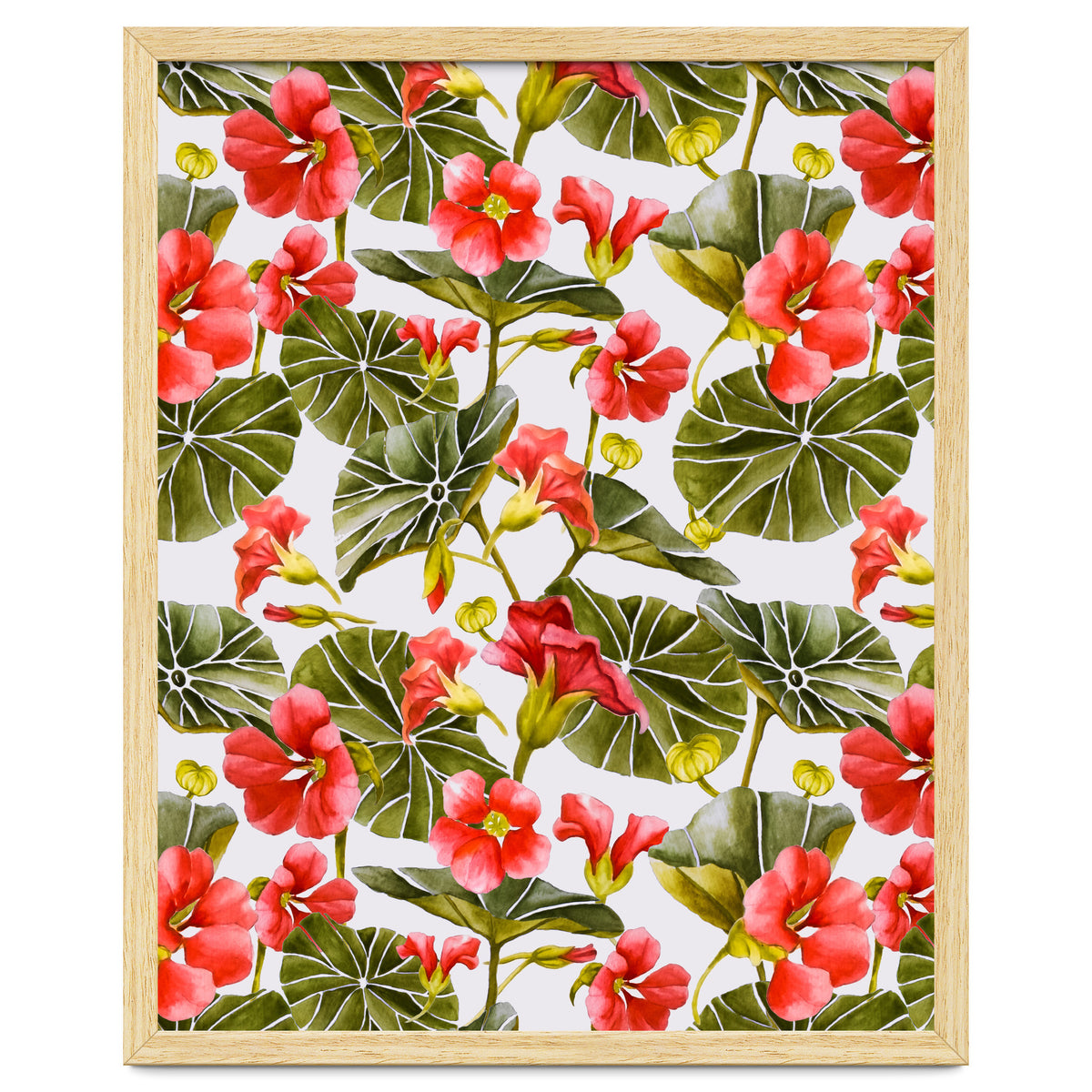 Nasturtiums watercolor 02