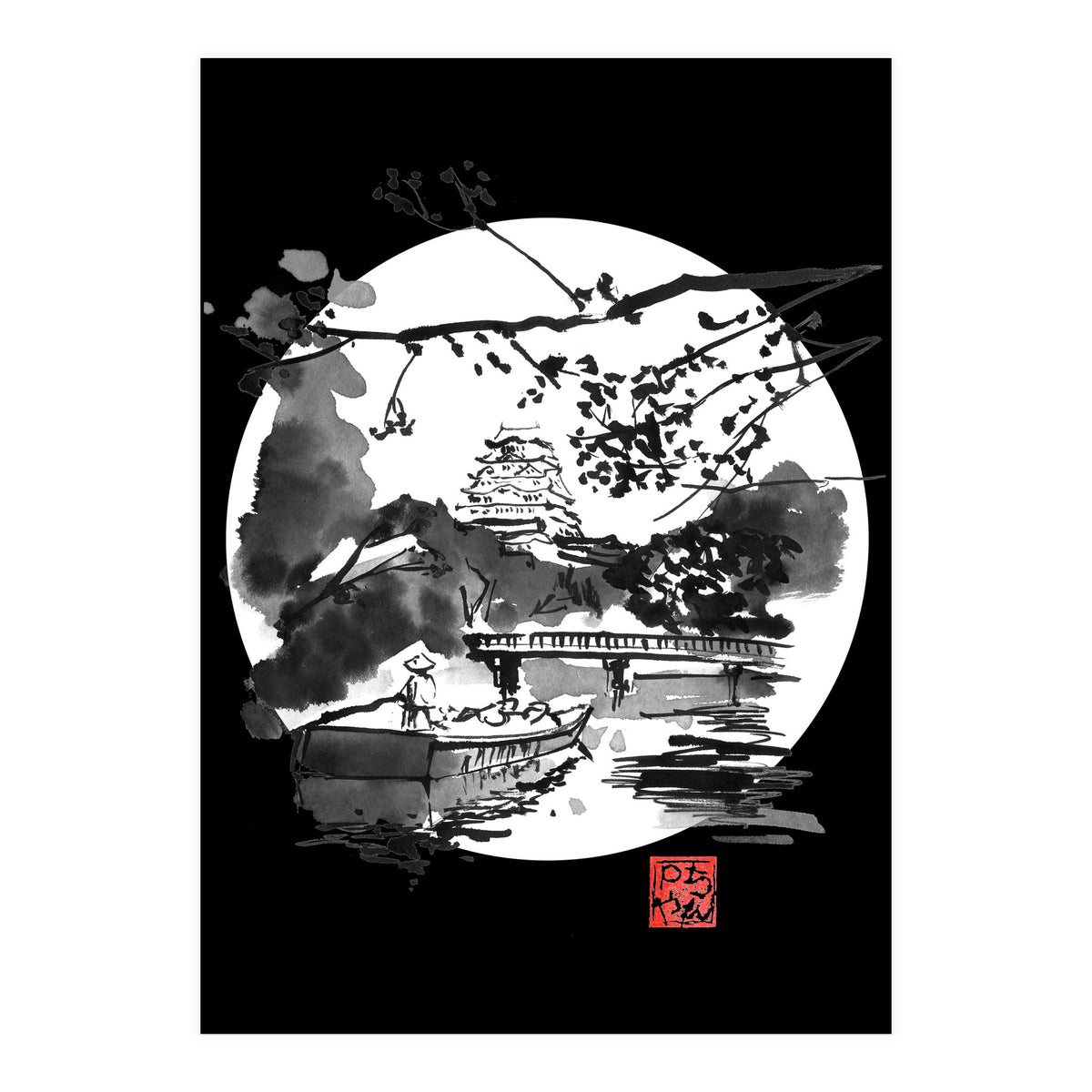 the bridge in white (Print Only)