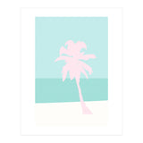 Minimal Palm Tree - Turquoise Coast (Print Only) thumbnail