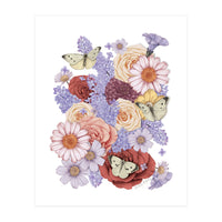 Flowers and Butterflies (Print Only)