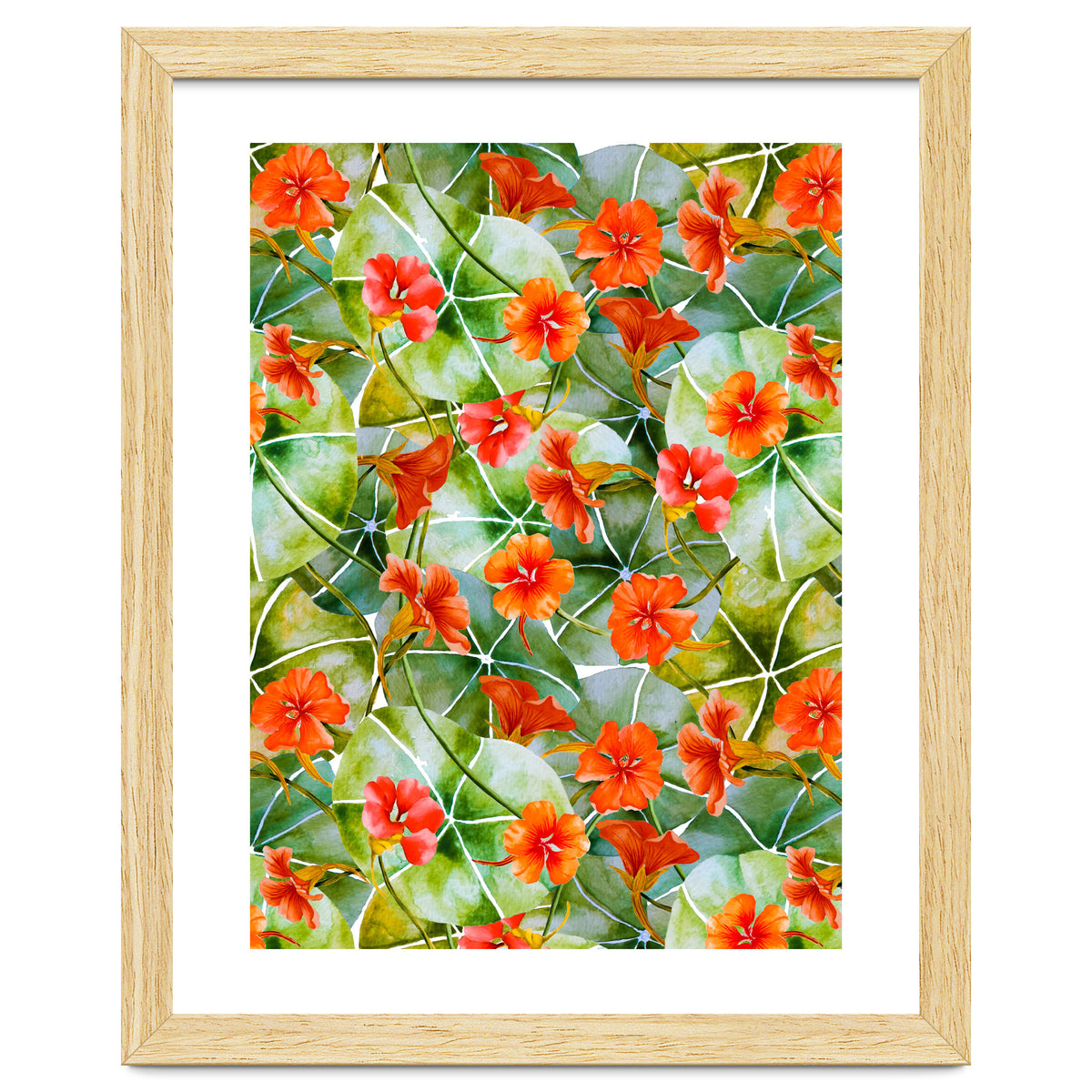 Nasturtiums watercolor 01