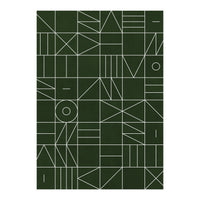 My Favorite Geometric Patterns No.6 - Deep Green (Print Only)