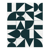 My Favorite Geometric Patterns No.17 - Green Tinted Navy Blue (Print Only) thumbnail