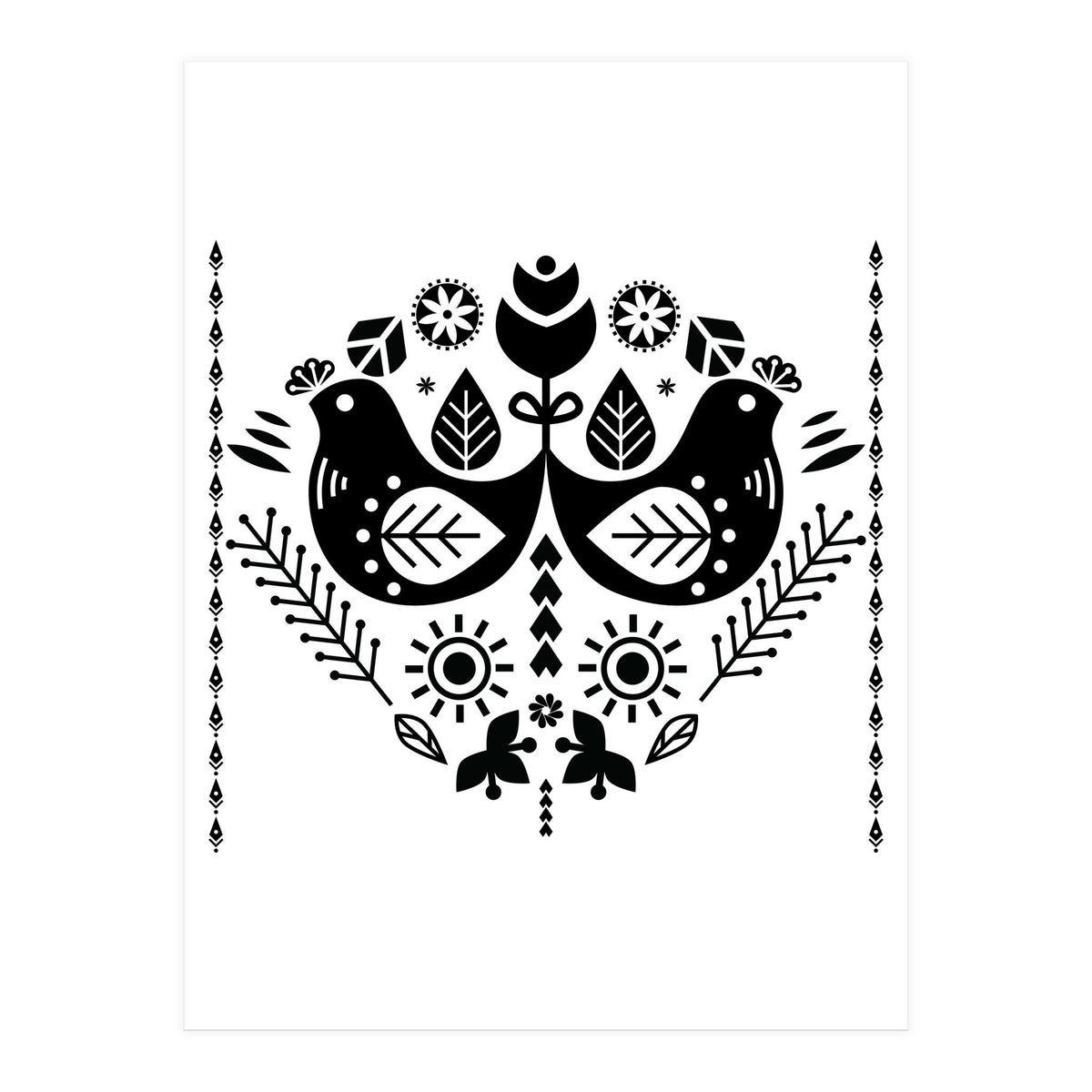 Scandi Folk Pattern (Print Only)