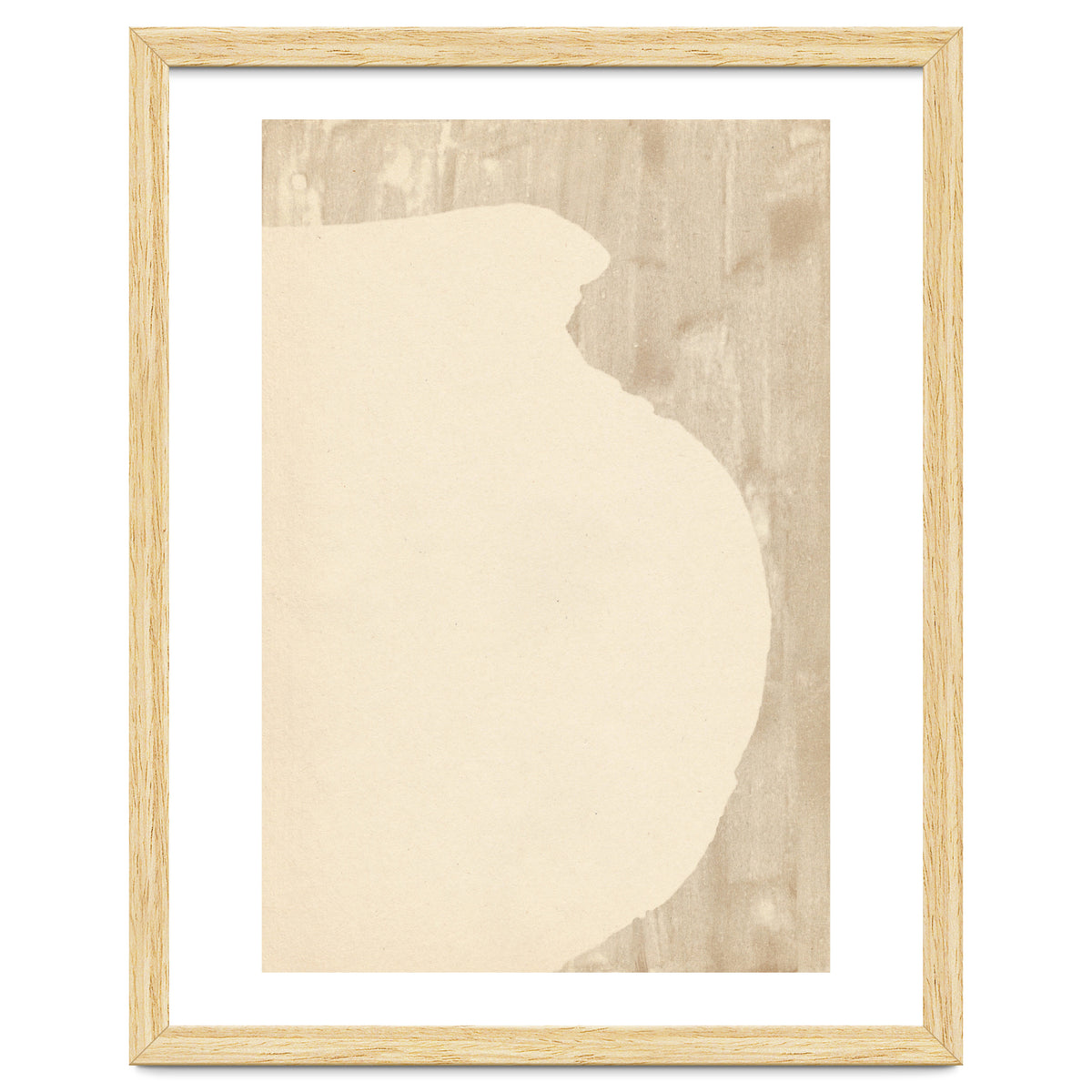 Cream tone vase silhouette