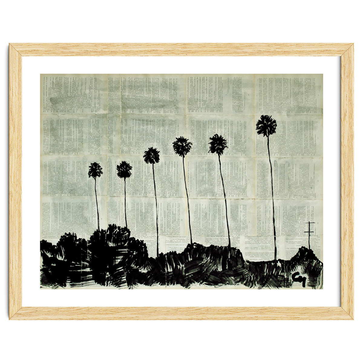 Six Palm Trees .