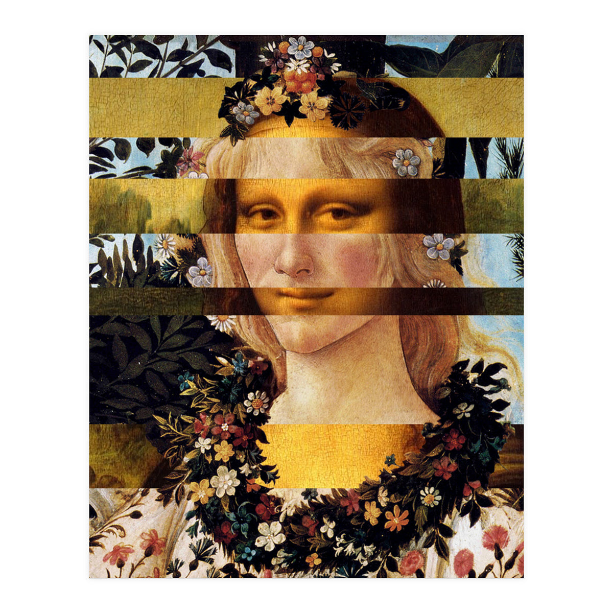 Leonardos Mona Lisa  Botticell (Print Only)