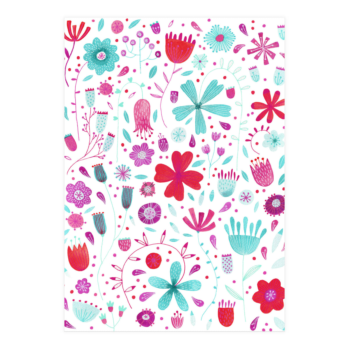 English Meadow Teal (Print Only)