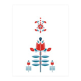 Scandinavian Folk Flowers (Print Only) thumbnail