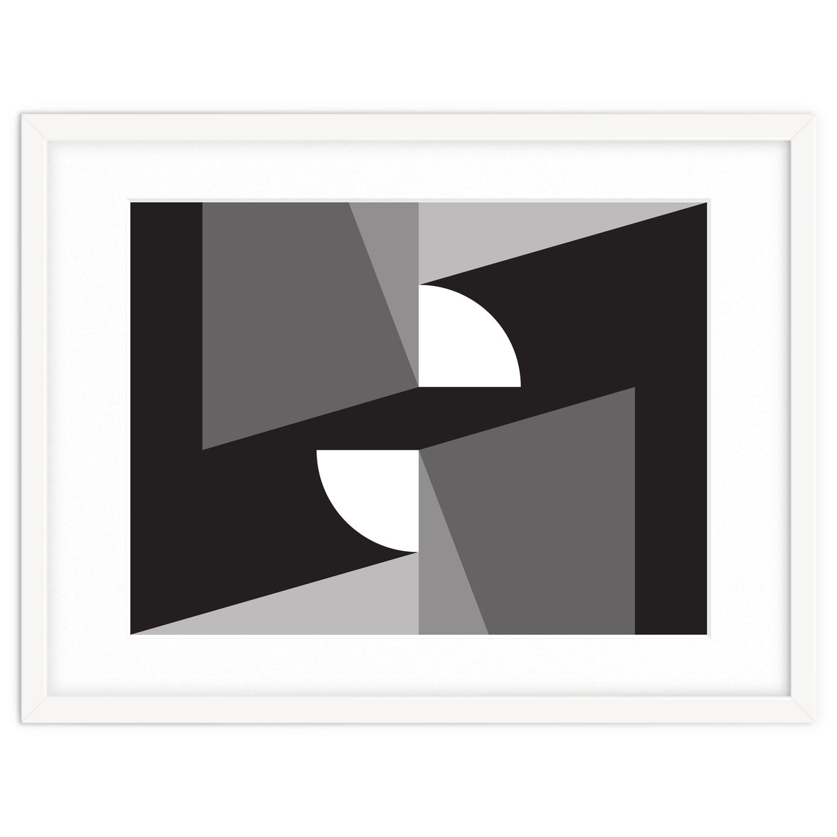 Geometric Shapes No. 11 - monochrome