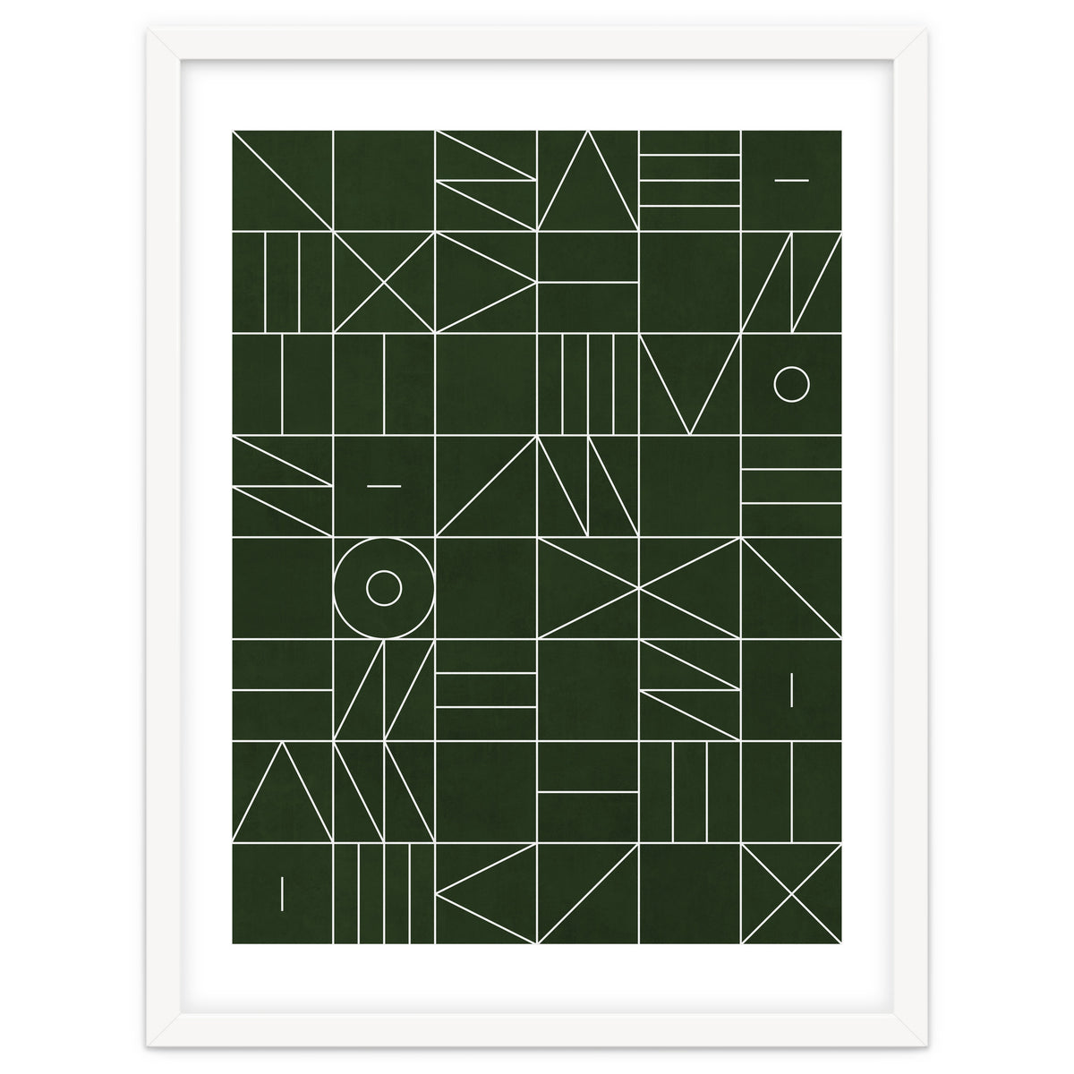 My Favorite Geometric Patterns No.6 - Deep Green