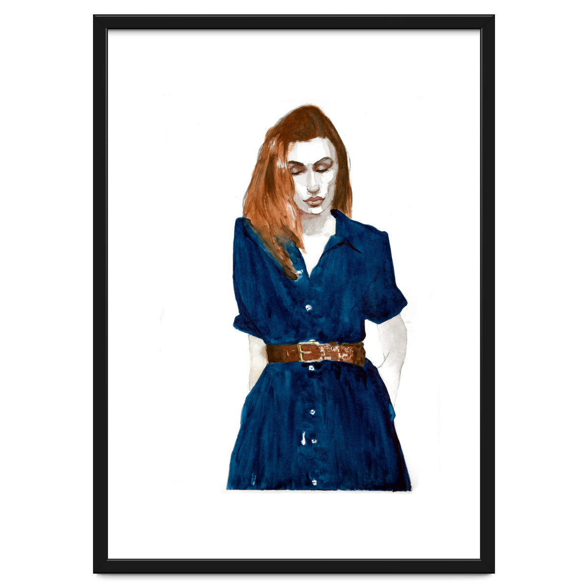 Untitled #46 Woman in a blue dress