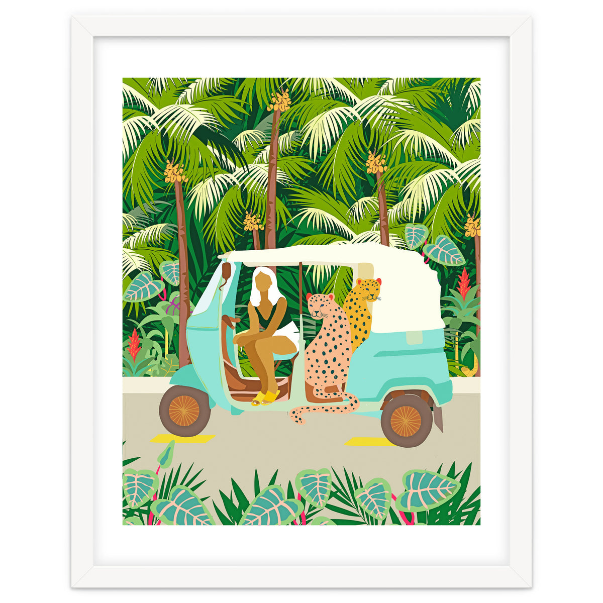 Rikshaw ride with Javan leopards in Bali | Tropical Nature Jungle Bohemian Wildlife Travel